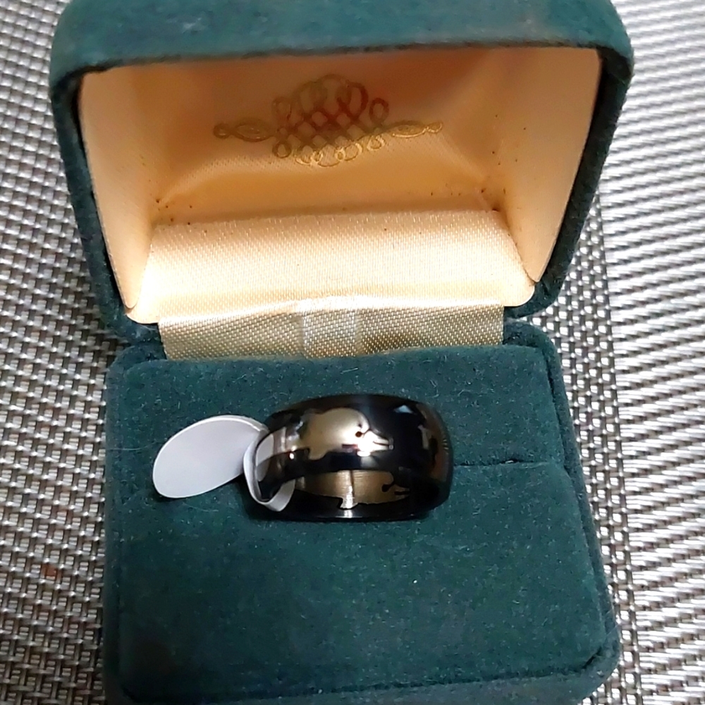 Stainless steel dolphin ring sz 7, 8,or 9